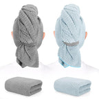 BEoffer 2 Pack Microfiber Hair Towel by BEofferDirect