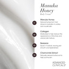 Advanced Clinicals Manuka Honey Body Cream - Image 5