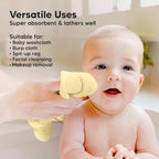 6-Pack Baby Washcloths – Soft Absorbent Viscose from Bamboo Washcloths - Image 6