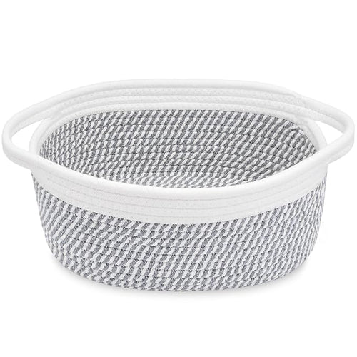 ABenkle Small Basket, Rope Room Shelf Storage Basket, Cat Dog Toys Basket Chest by ABenkle
