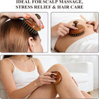 Wooden Scalp Massager for Hair Growth, Bamboo Head Massage Brush to Stimulate - Image 7
