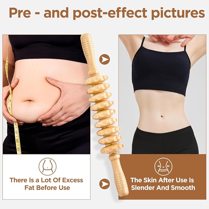 Wooden Cellulite Massage Roller - Image 7