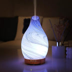 Essential Oil Diffuser, Art Glass Ultrasonic Aromatherapy Diffuser - Image 7