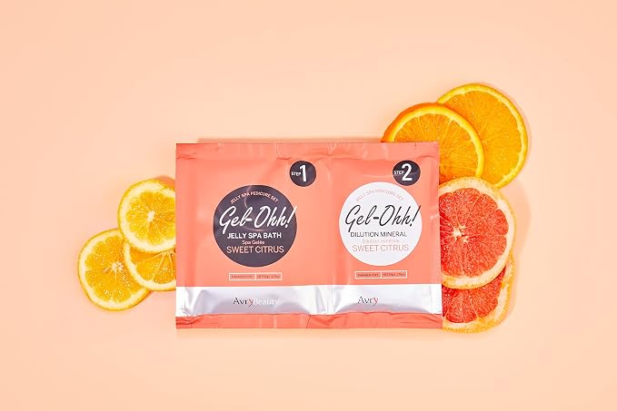 AvryBeauty Gel-Ohh Jelly Spa Bath 3 pack, Citrus Fresh, Citrus Scented - Image 2