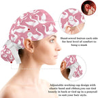 Scrub Cap with Hair Scrunchy, Ponytail Holder Surgical Cap - Image 3