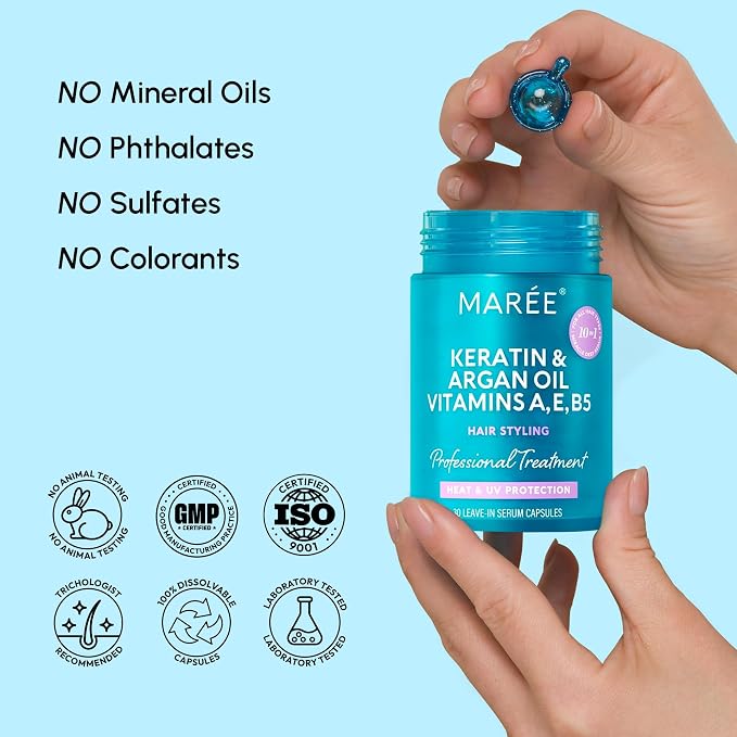 MAREE Hair Serum for Frizzy Dry Hair – Styling Capsules - Image 11