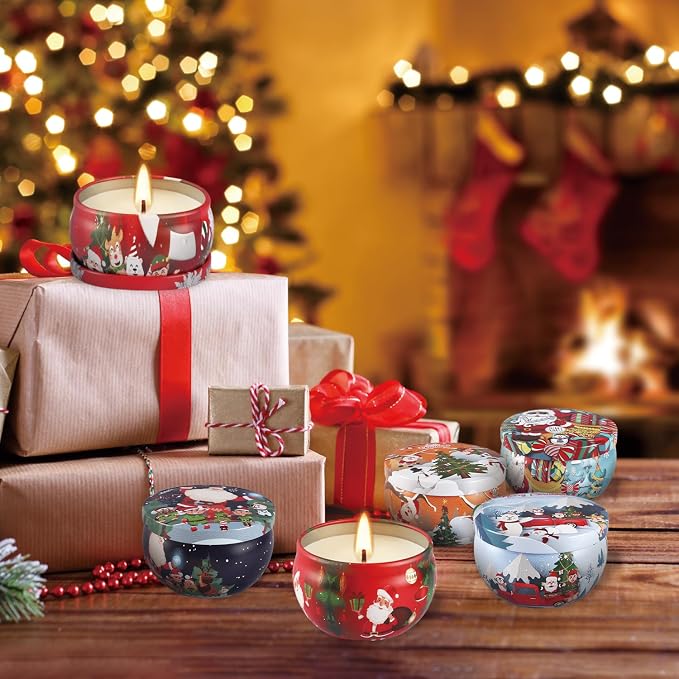 16Pack Christmas Scented Candles Gift- Aromatherapy Candle-Soy Wax-Long Lasting - Image 5