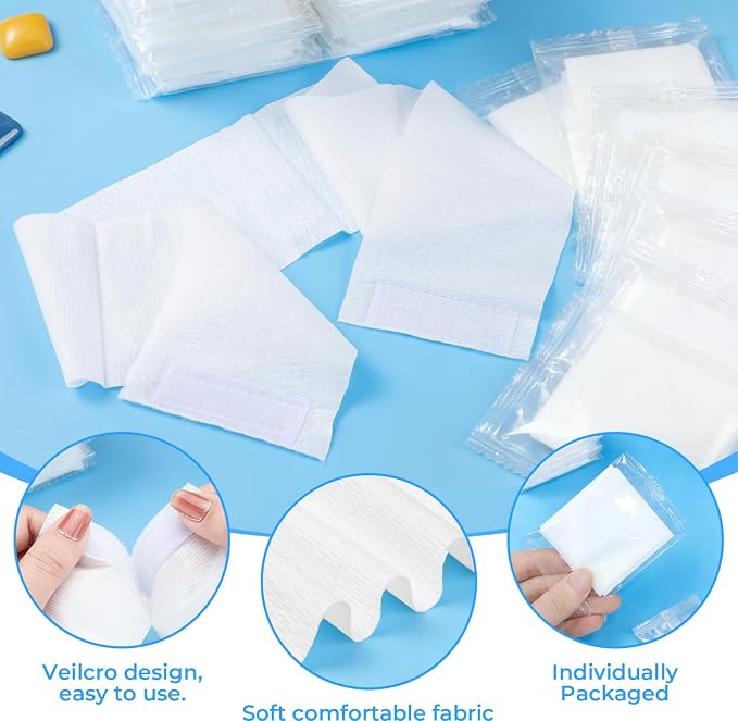 Noverlife 100PCS Disposable Spa Facial Headbands, Elastic Headband Wrap - Image 4