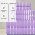 CASA COPENHAGEN Ecstatic 6Pcs 100% Egyptian Cotton Large Designer Towels Gift - Image 4