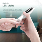 PediLux Pro Professional Manicure Pedicure Kit, Cordless Electric Nail File - Image 6