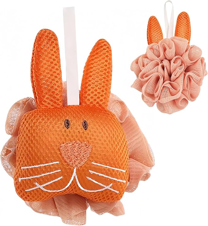 Kids Loofah, Cute Cartoon Animal Kids Bath Sponge by Taolivingmart