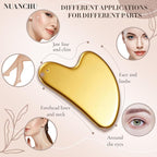 Nuanchu Stainless Steel Gua Sha Facial Tool, Metal Gua Sha - Image 4