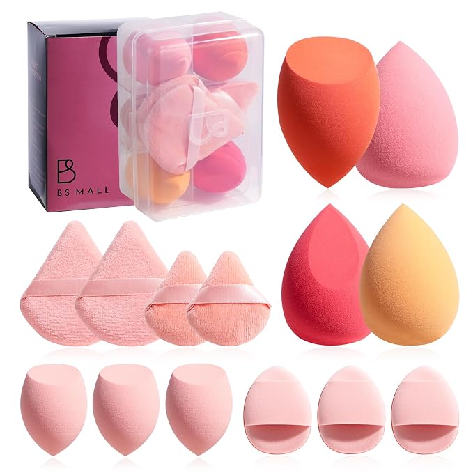 Makeup Sponge Set BS-MALLTriangle Puff 14 Pcs by BS-MALL