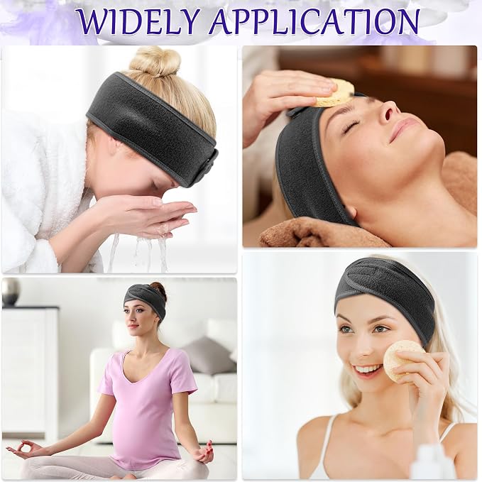 Hoteam 30 Pack Spa Headband Facial Esthetician Hair Wrap - Image 7