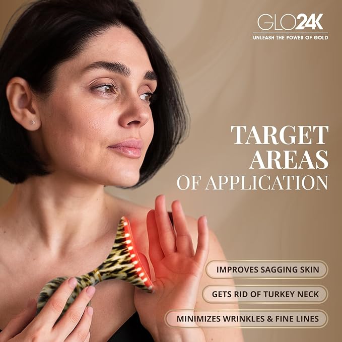 GLO24K 7 Color Beauty Device – Triple LED Action & Vibration Technology Facial - Image 2