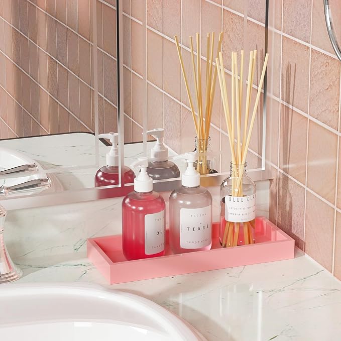 ZHWS Bathroom Vanity Tray for Perfume Decor Toilet Tank Candle Toiletries - Image 5
