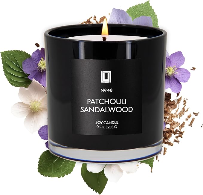Lulu Candles | Patchouli Sandalwood | Smells Like Wood & Musk | Luxury Scented by LULUCANDLES