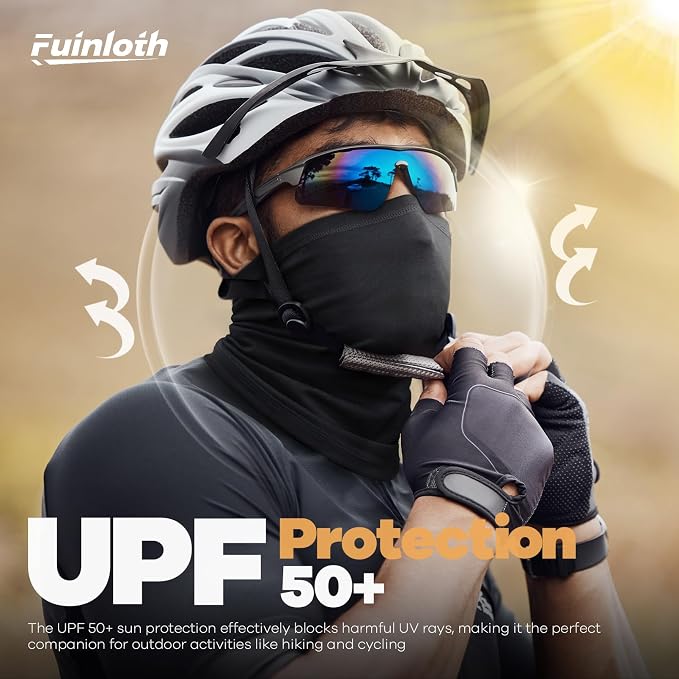 Fuinloth Neck Gaiter, 6 Pack Cooling UV Protection Bandana Face Mask Gator Scarf - Image 3