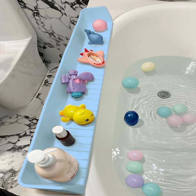 31.5" Bathtub Splash Guard for Kids & Toddlers by Unknown