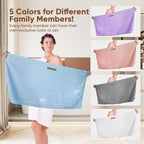 HOMEXCEL 5 Pack Microfiber Hair Towels - Image 5