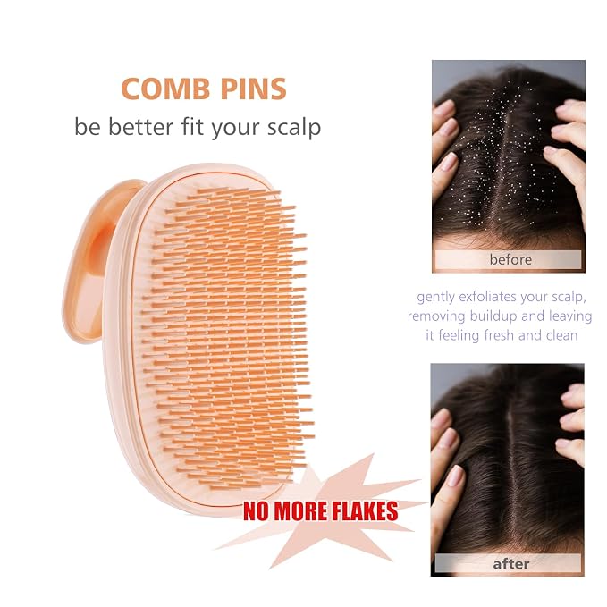 2-in-1 Scalp Massager Shampoo Brush, Scalp Scrubber, Exfoliator Brush - Image 5
