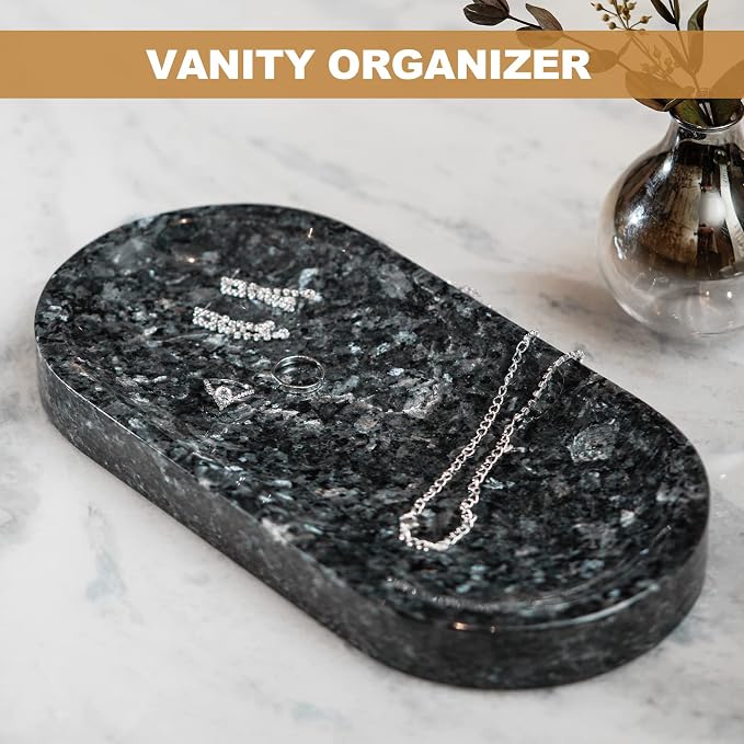 Koville Norwegian Natural Granite Bathroom Tray, Decorative Tray, Bathroom - Image 6