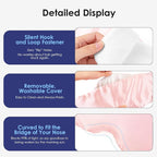 Weighted Eye Mask for Sleeping, Soft Minky Sleep Mask for Side Sleeper - Image 4