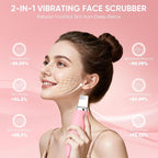 Silicone Face Scrubber Blackhead Scraper Rechargeable 2-in-1 Facial Cleansing - Image 3