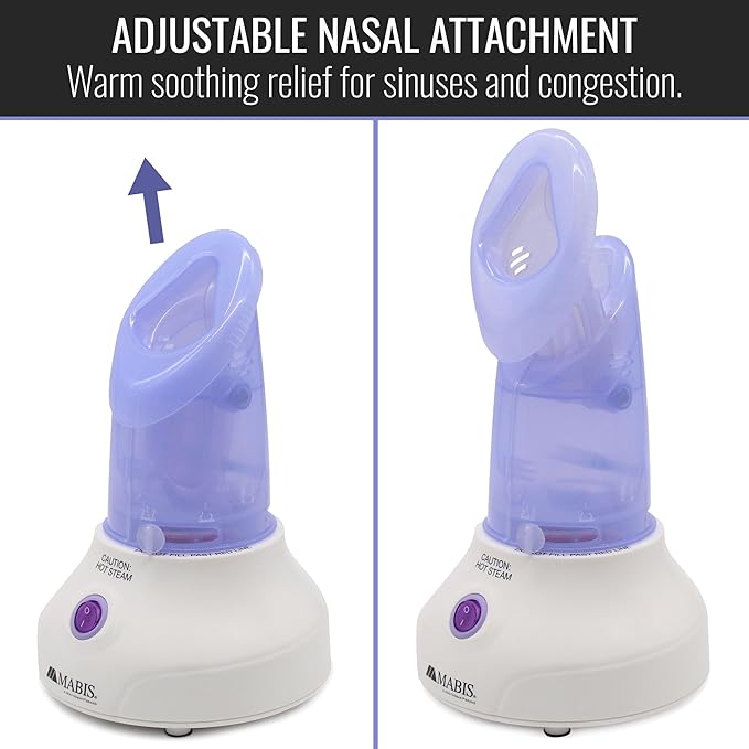 Mabis Steam Inhaler with Adjustable Facial & Nasal Mask - Image 4