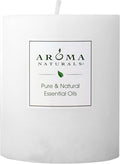 Aroma Naturals Patchouli and Frankincense Essential Oil White Scented Pillar by Aroma+Naturals