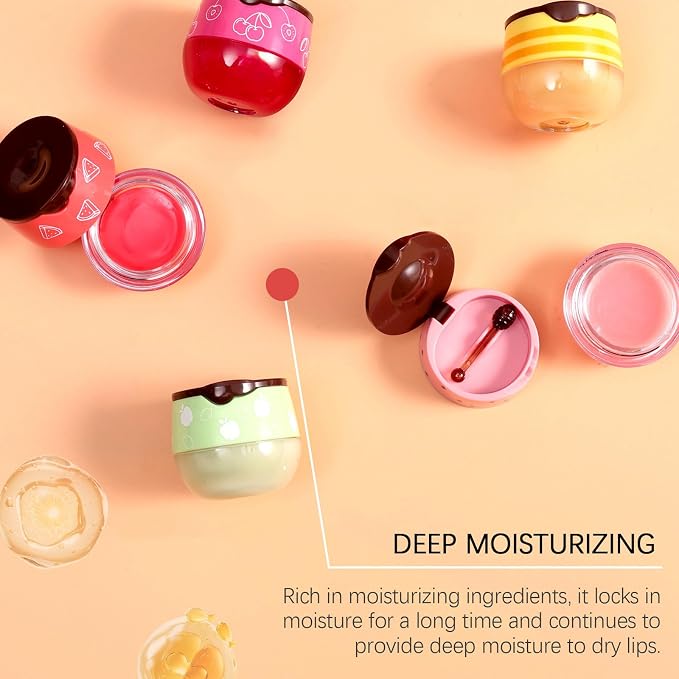 3PCS Bee Lip Balm Honey Pot Set, Moisturizing Propolis Mask, Hydrating - Image 6