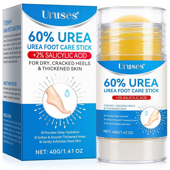 Uruses Urea Cream 60% plus Salicylic Acid 2% Urea Foot Care Stick, Foot Cream by Uruses
