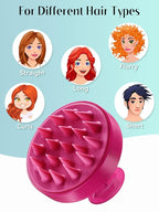 HEETA Scalp Massager Hair Growth, Soft Silicone Scalp Scrubber Shampoo Brush - Image 6
