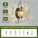 Piepooye Vintage Bronze Wall Sconce - Image 2