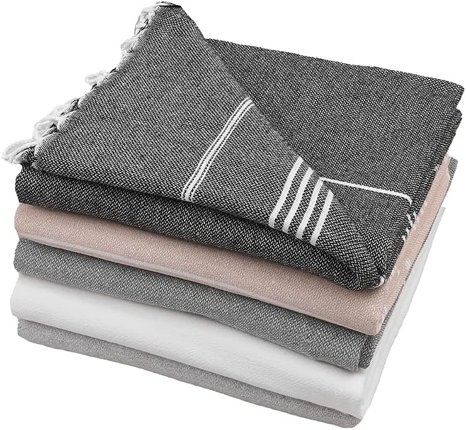 HAVLULAND Set of 5 Turkish Beach Towel Oversized 39x71 Turkish Bath Towels - Image 9
