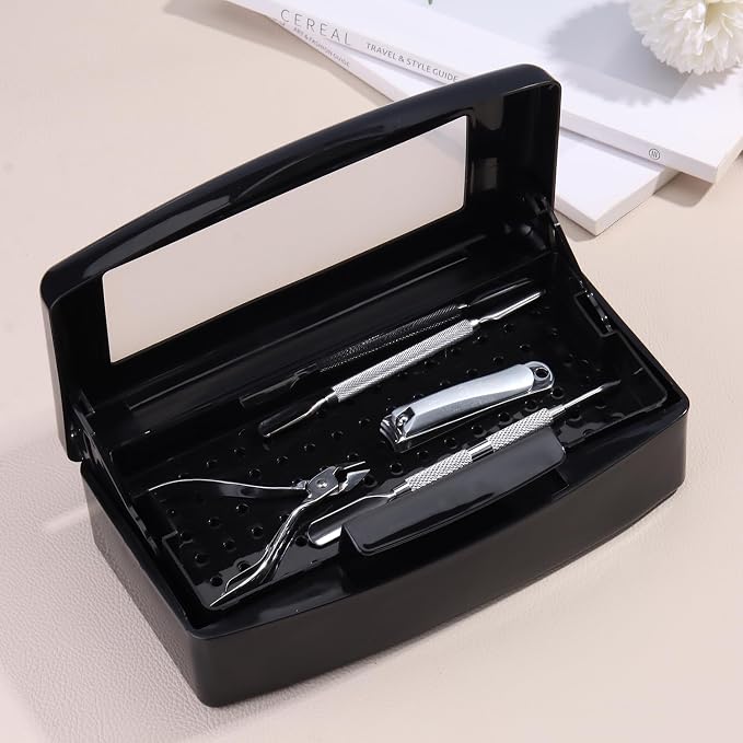 Nail Tool Sterilizer Box Plastic Disinfectant Container - Image 5