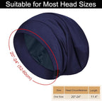 Sleep Cap Bonnet for Sleeping, Adjustable Cooling Ice Silk Lined Hair Bonnets - Image 6
