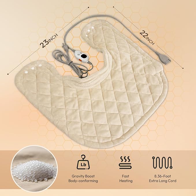 GOTCOZY Heating pad for Neck and Shoulders Pain Relief-Heat Wrap pad - Image 2