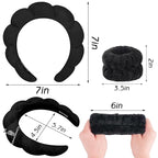 Zkptops Spa Headband for Washing Face Wristband Sponge Makeup Skincare Headband - Image 6