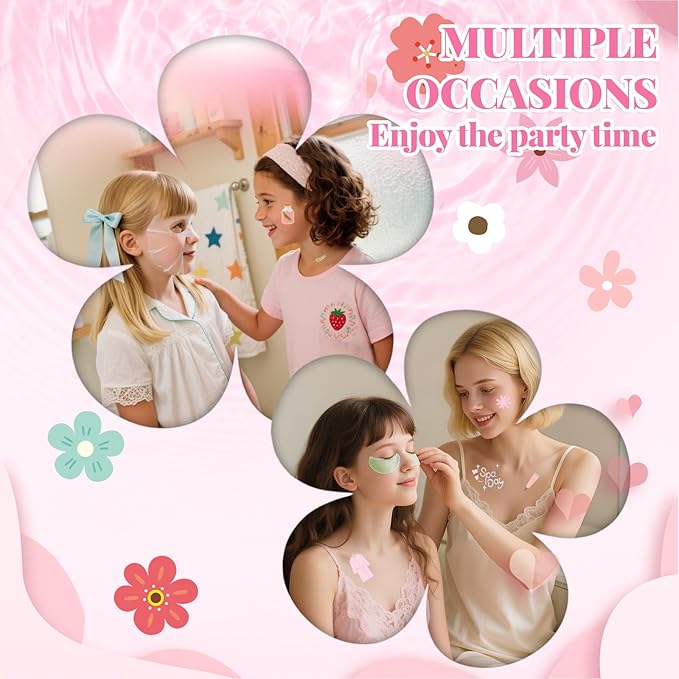 90PCS Spa Party Supplies for Girls, Sleepover Party Supplies for Girls - Image 4