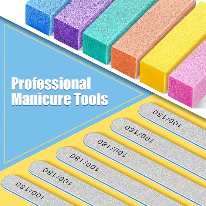TsMADDTs Nail Buffers and Files, Professional Manicure Tools Kit, Nail Care - Image 7