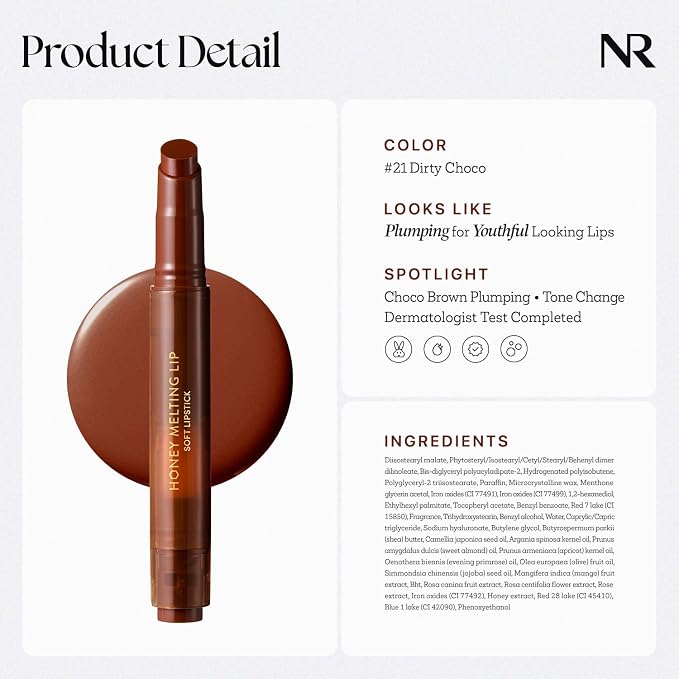 Nature Republic HONEY MELTING LIP PLUMPING SOFT LIP STICK, Hydrating Gloss - Image 7