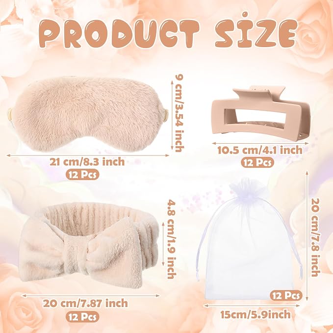 48 Pcs Spa Party Supplies Sleepover Essentials Gift - Image 2