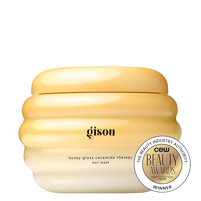 Gisou Honey Gloss Ceramide Therapy Hair Mask Mini – Deep Repair & Hydration - Image 3