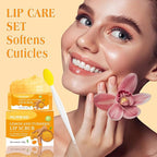 Turmeric Lemon Lip Scrub with Brush, Lip Scrubber Exfoliator - Image 2