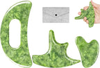 3 PCS Jade Stone Gua Sha Massage Tool Large Guasha Board by CekPo