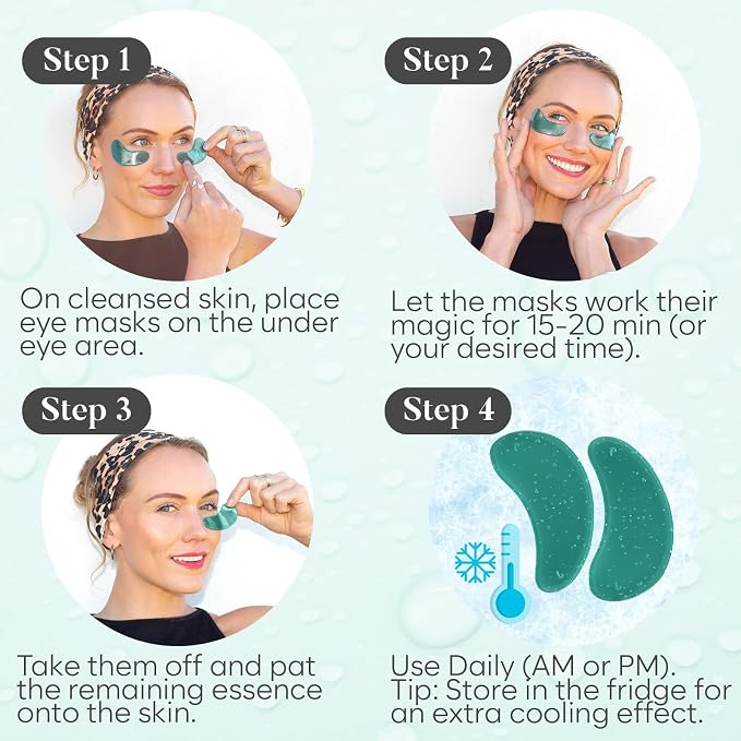 BLOOMORA Aloe Vera Under Eye Patches, - Image 6