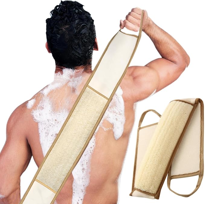 Exfoliating Natural Loofah Sponge Back Scrubber by BETLYS