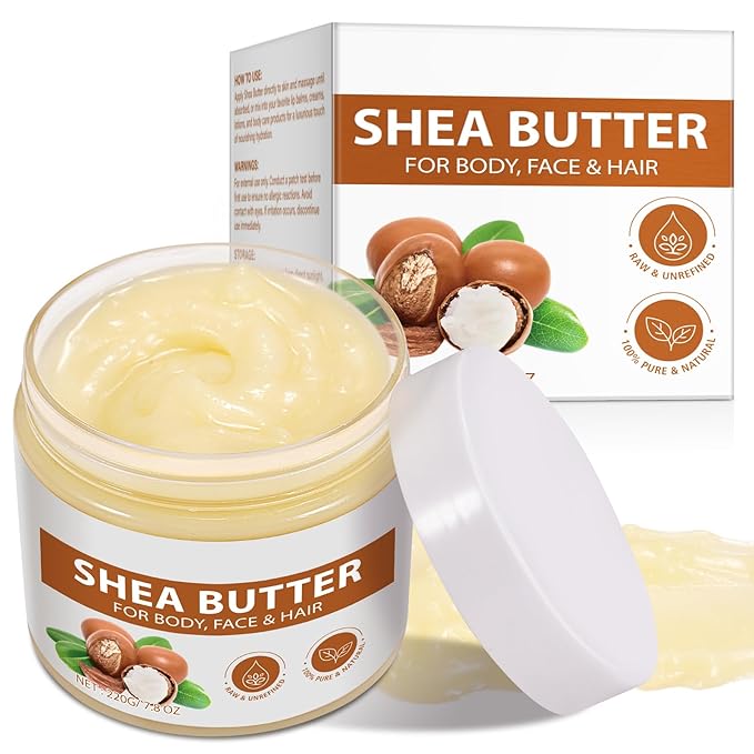 Shea Butter Raw Organic, Natural Raw Unrefined Shea Butter Hand Cream, by Unknown