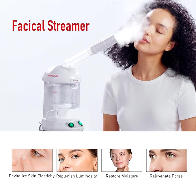 Red Pro Hair Therapy 2-in-1 Hair Steamer & Facial Steamer - Image 5